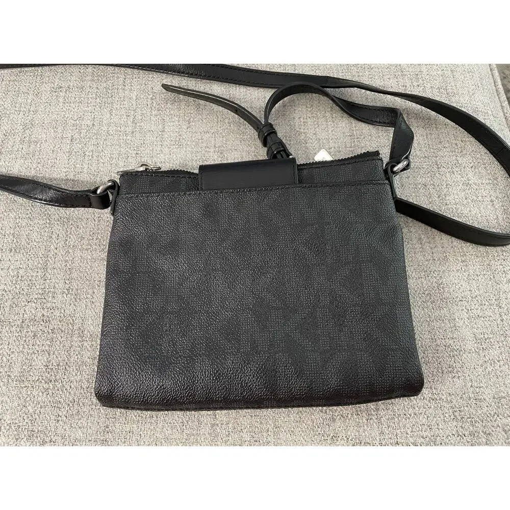 Michael Kors Black Leather Cross Body Purse